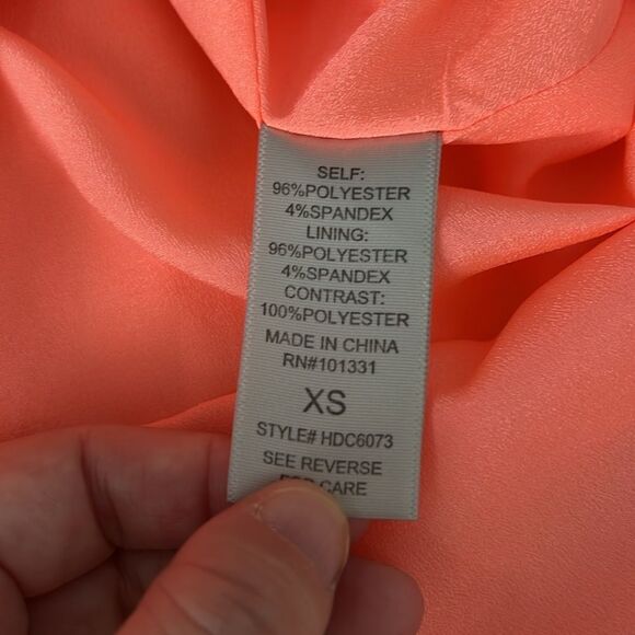 Charlotte Russe Fit and Flare Neon Mini Dress Size XSmall - Picture 8 of 9